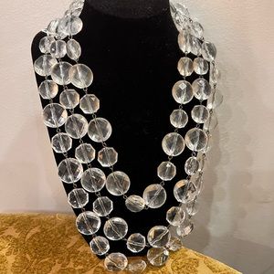 Graziano Lucite 3 strand necklace